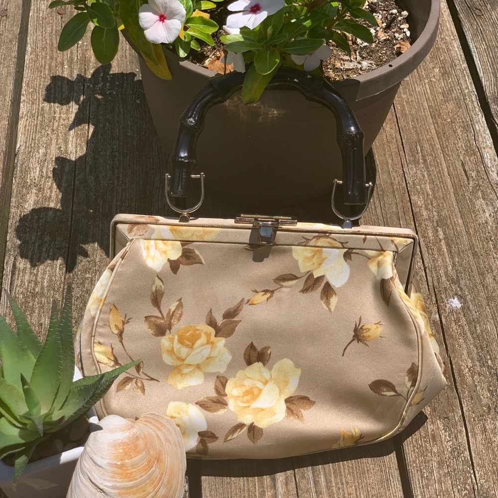 🌺Beautiful small yellow and cream floral tote 🌺 - Picture 7 of 7